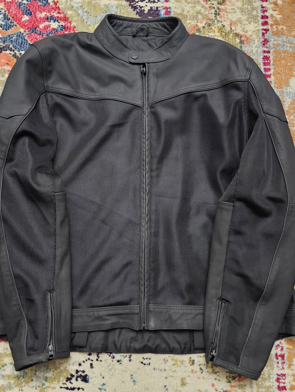 Bilt Nomad Air Jacket Motorcycle Leather & Mesh Black Men’s Size 3XL XXXL